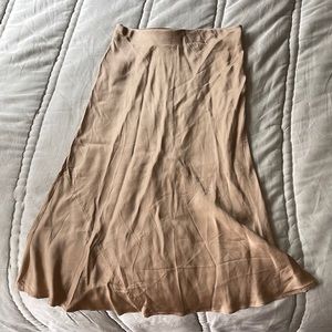 Aritzia Tan Midi Skirt